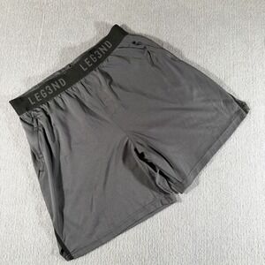 LEG3ND Mens‎ Gym Short Running Training Elastic Size XL Gray